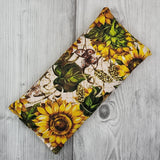 Cherry Pit Heating Pad - Sunflowers & Moths - Cherry Pit Crafts