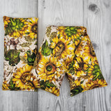 Cherry Pit Heating Pad - Sunflowers & Moths - Cherry Pit Crafts