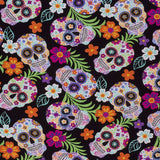 Microwaveable Heating Pad: Cherry Pit, Rice, Walnut or Flax Seed - Skulls