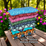 Heating Pad, Cherry Pits, Rice, Walnut, Flax Seed, 5 sizes, Western, Bandana -  Microwaveable