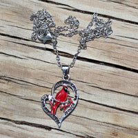 When Cardinals Appear Earrings & Necklace