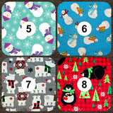 Heating Pad, Cherry Pits, Rice, Walnut or Flax Seed - Winter Wonderland - Microwaveable