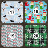 Heating Pad, Cherry Pits, Rice, Walnut or Flax Seed - Winter Wonderland - Microwaveable