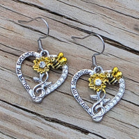 You're My Sunshine Bee & Heart Earrings & Necklace