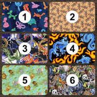 Cherry Pit Crafts microwaveable heating pad with animal patterns: balloon animals, dragons, jungle animals, and sock monkeys.