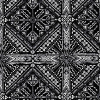 Cherry Pit Crafts black and white bandana print microwaveable heating pad, 100% cotton, geometric tribal pattern.
