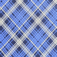 Cherry Pit Crafts blue and white plaid flannel heating pad. 100% cotton.