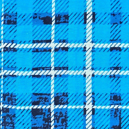 Cherry Pit Crafts blue plaid flannel heating pad, 100% cotton, microwaveable and versatile for hot or cold therapy.