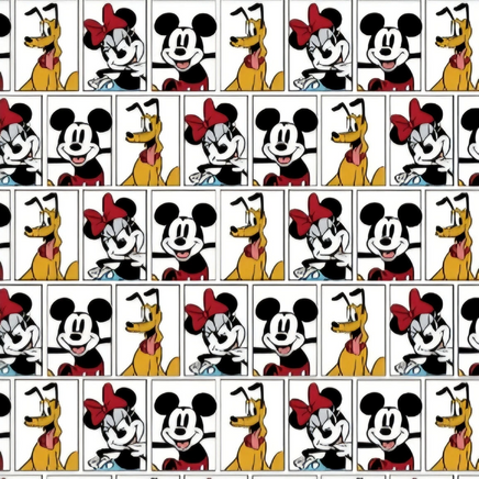 Cherry Pit Crafts Mickey and Minnie Mouse pattern heating pad, 100% cotton, filled with cherry pits, rice, walnut, or flax seed.