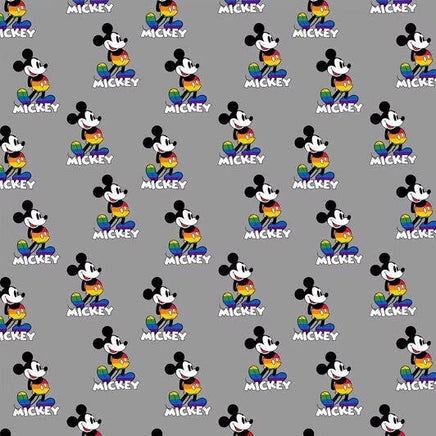 Cherry Pit Crafts Mickey Mouse pattern heating pad, 100% cotton with rainbow shorts and shoes.