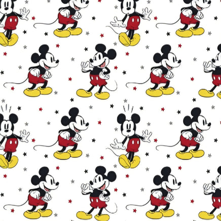 Cherry Pit Crafts Mickey Mouse pattern heating pad with red shorts, yellow shoes, and stars.