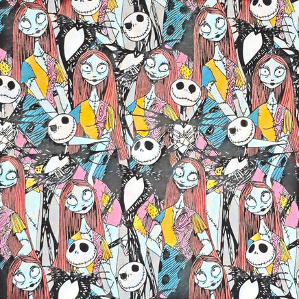 Cherry Pit Crafts Nightmare Before Christmas heating pad with Jack Skellington and Sally characters. 100% cotton.