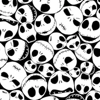 Cherry Pit Crafts Nightmare Before Christmas Jack Skellington faces heating pad fabric. 100% cotton.