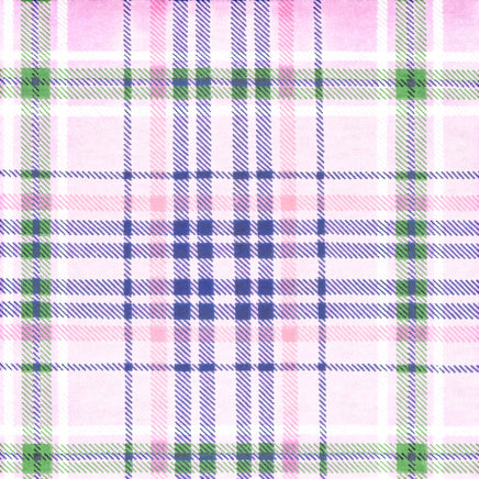 Cherry Pit Crafts pink plaid flannel heating pad with blue and green accents. 100% cotton.