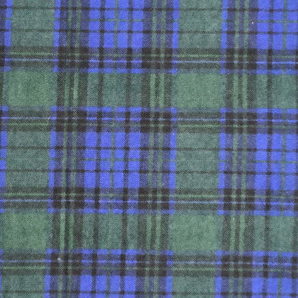 Cherry Pit Crafts blue and green plaid flannel heating pad. 100% cotton.
