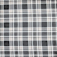 Cherry Pit Crafts plaid flannel heating pad in grey, white, and beige. 100% cotton.