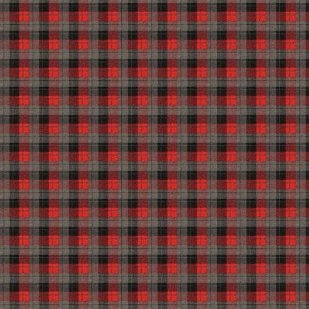 Cherry Pit Crafts red, black, and grey plaid flannel heating pad. 100% cotton.