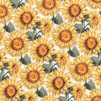 Cherry Pit Crafts microwaveable heating pad fabric with a sunflower pattern. 100% cotton.