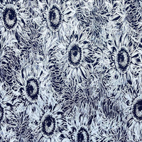 Cherry Pit Crafts navy and white sunflower pattern 100% cotton heating pad fabric.