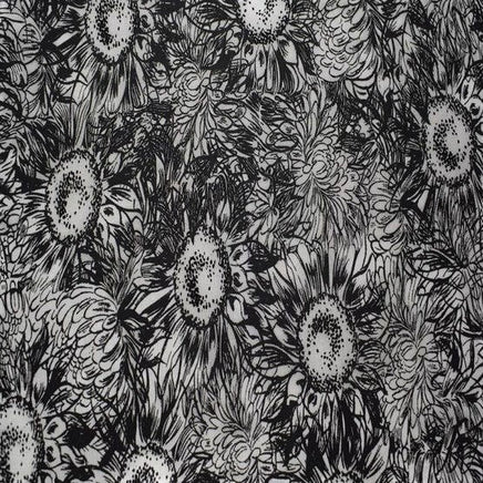 Cherry Pit Crafts black and white sunflower pattern 100% cotton heating pad fabric.