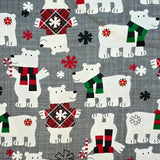Heating Pad, Cherry Pits, Rice, Walnut or Flax Seed - Winter Wonderland - Microwaveable