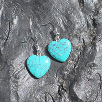 Turquoise Heart Earrings