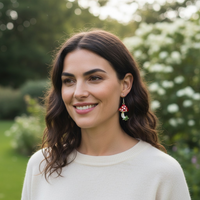 Red Mushroom Earrings