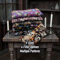 Microwaveable Heating Pad: Cherry Pit, Rice, Walnut or Flax Seed - Skulls