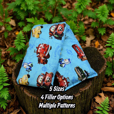 Microwaveable Heating Pad: Cherry Pits, Rice, Walnut or Flax Seed - Pixar
