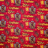 Pattern of Gryffindor logos on a red background