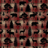 Cherry Pit Heating Pad - Animal Silhouettes on Plaid - Get A Whiff @ Cherry Pit Crafts