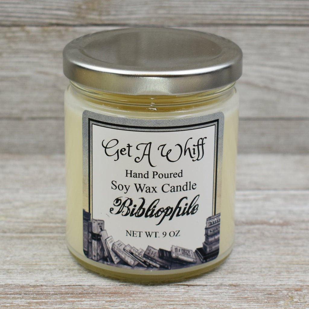 Biblophile Soy Wax Candles - Get A Whiff @ Cherry Pit Crafts