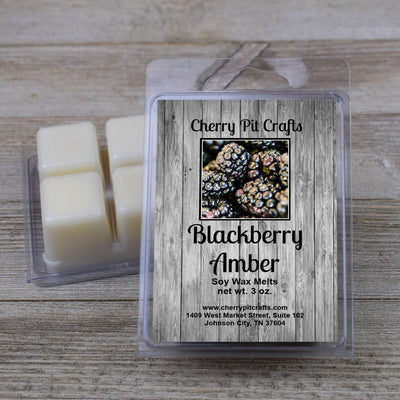 Blackberry Amber Soy Wax Melts - Get A Whiff @ Cherry Pit Crafts
