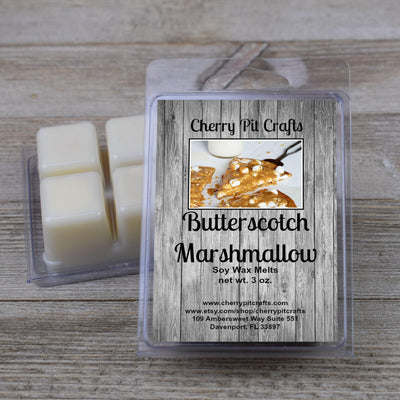 Butterscotch Marshmallow Soy Wax Melts - Get A Whiff @ Cherry Pit Crafts