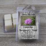 Calabrian Bergamot & Violet Soy Wax Melts - Get A Whiff @ Cherry Pit Crafts