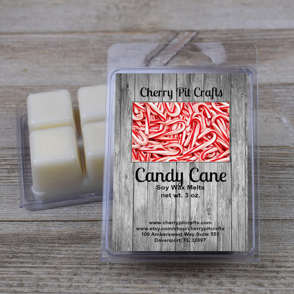 Candy Cane Soy Wax Melts - Get A Whiff @ Cherry Pit Crafts