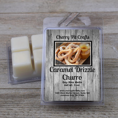 Caramel Drizzle Churro Soy Wax Melts - Get A Whiff @ Cherry Pit Crafts