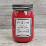 Cherry Almond Soy Wax Candles - Get A Whiff @ Cherry Pit Crafts