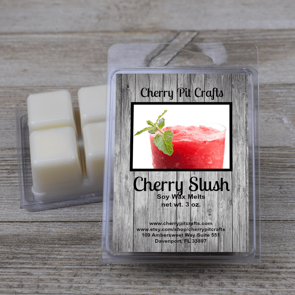 Cherry Slush Soy Wax Melts - Get A Whiff @ Cherry Pit Crafts