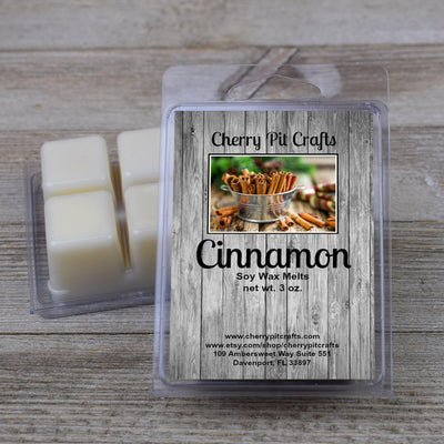 Cinnamon Soy Wax Melts - Get A Whiff @ Cherry Pit Crafts