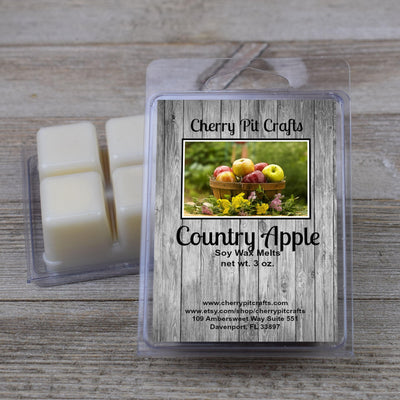 Country Apple Soy Wax Melts - Get A Whiff @ Cherry Pit Crafts