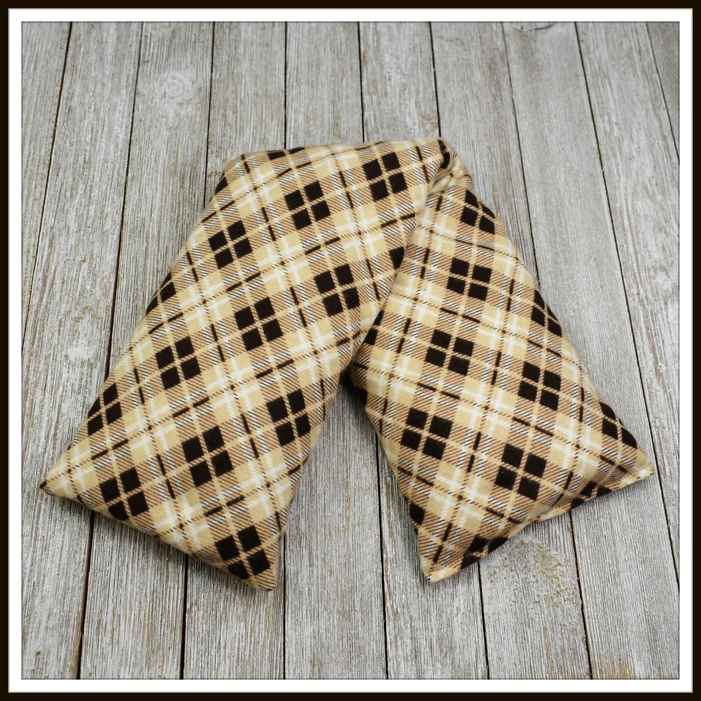 Cherry Pit Heating Pad - Diamond Plaid Brown - Get A Whiff @ Cherry Pit Crafts
