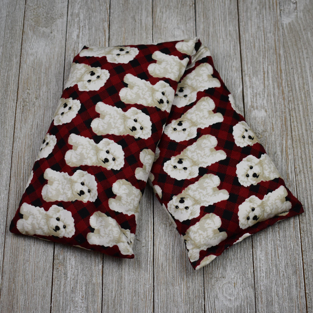 Cherry Pit Heating Pad - Dogs on Red Plaid - Get A Whiff @ Cherry Pit Crafts