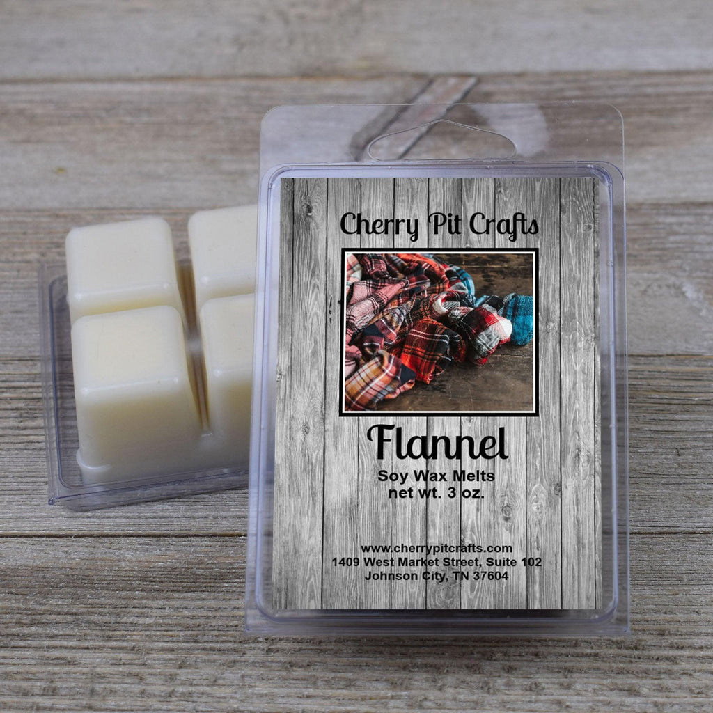 Flannel Soy Wax Melts - Get A Whiff @ Cherry Pit Crafts