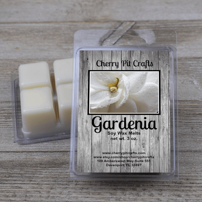 Gardenia Soy Wax Melts - Get A Whiff @ Cherry Pit Crafts