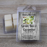 Green Tea & Cucumber Soy Wax Melts - Get A Whiff @ Cherry Pit Crafts