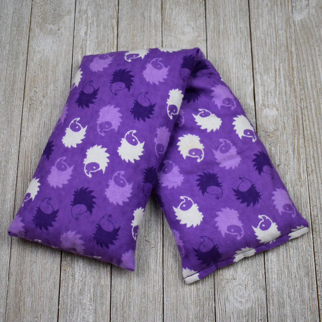 Cherry Pit Heating Pad - Hedgehog Purple - Get A Whiff @ Cherry Pit Crafts