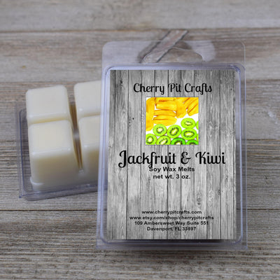 Jackfruit & Kiwi Soy Wax Melts - Get A Whiff @ Cherry Pit Crafts