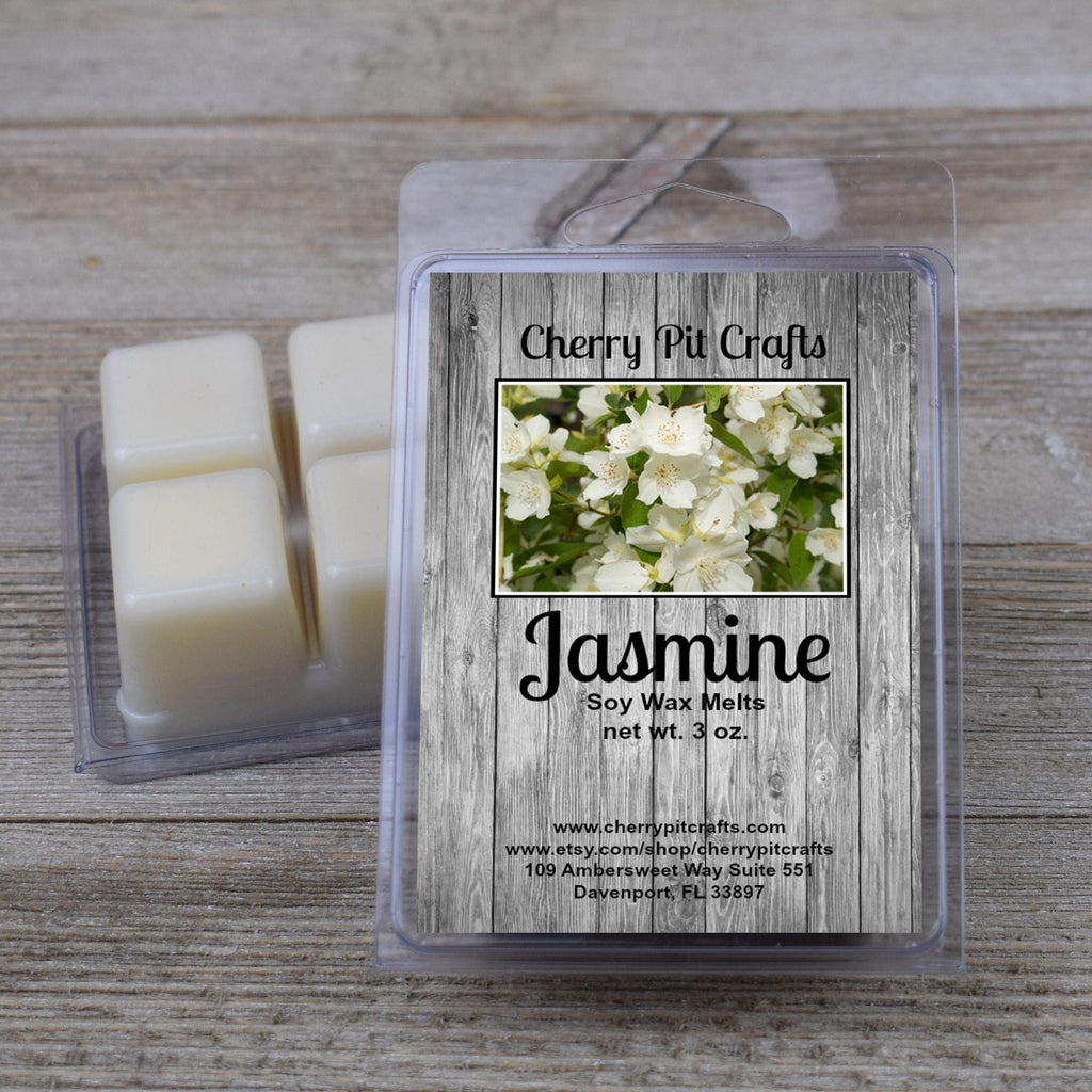 Jasmine Soy Wax Melts - Get A Whiff @ Cherry Pit Crafts
