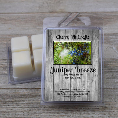 Juniper Breeze Soy Wax Melts - Get A Whiff @ Cherry Pit Crafts